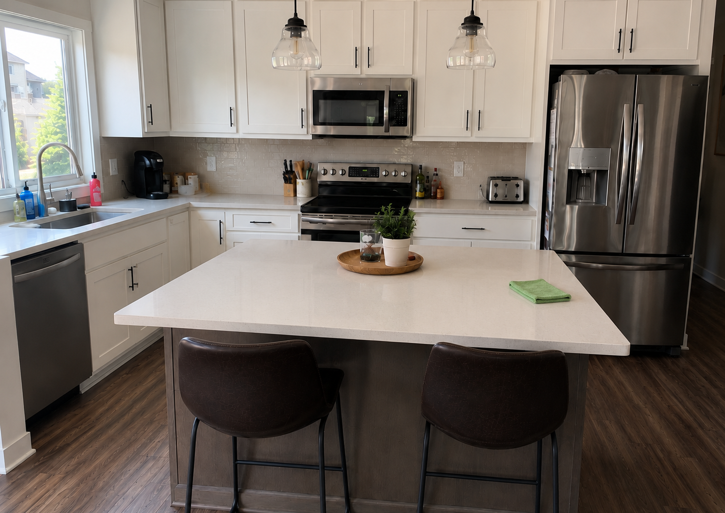 Kitchen before cleaning