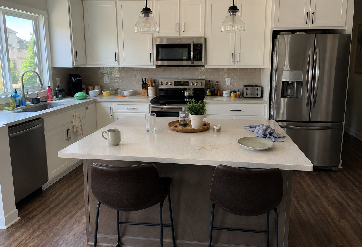 Kitchen after cleaning